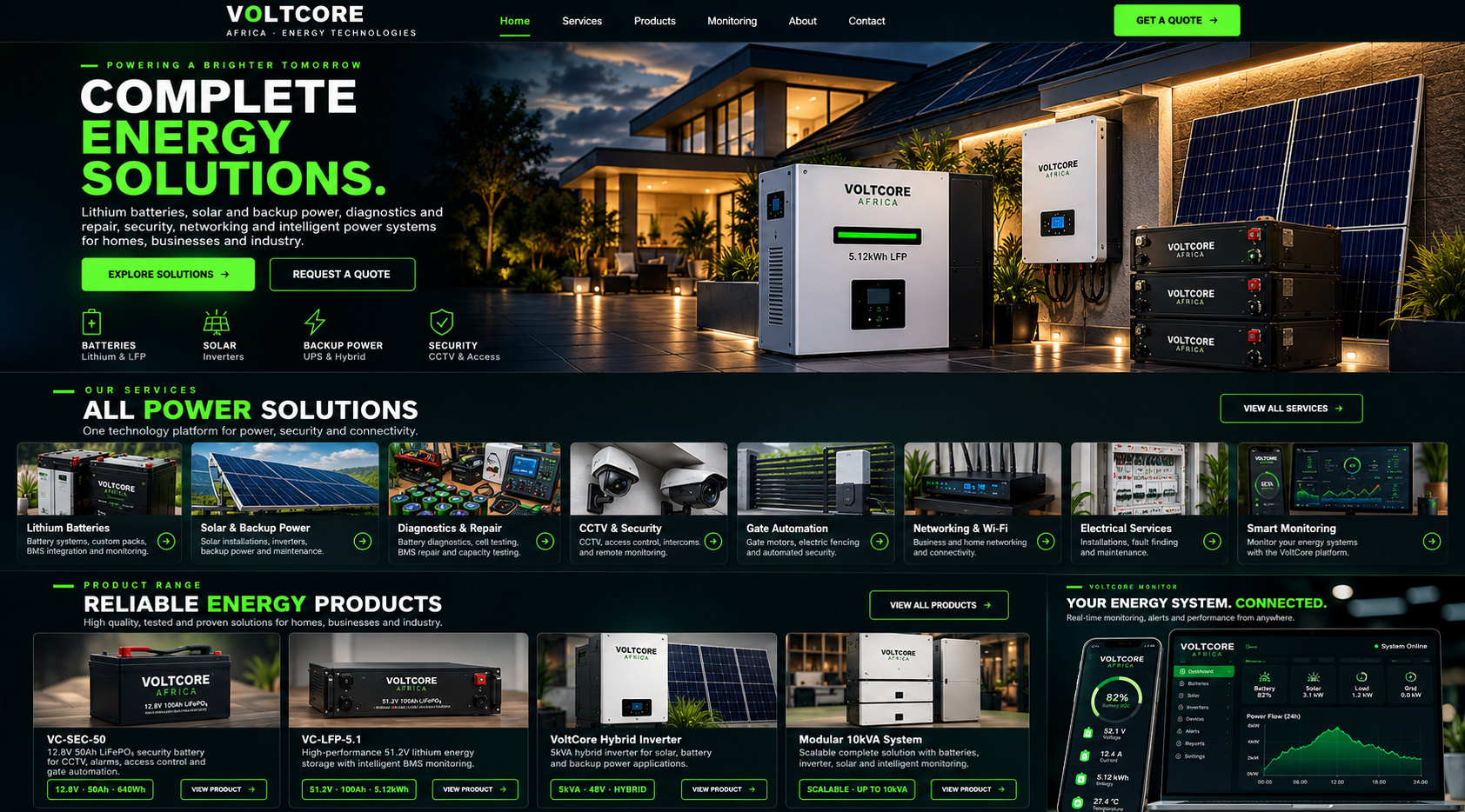 VoltCore Africa complete energy solutions